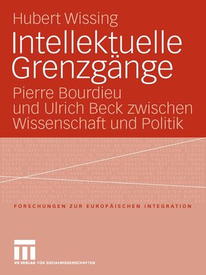 cover image of Intellektuelle Grenzgänge